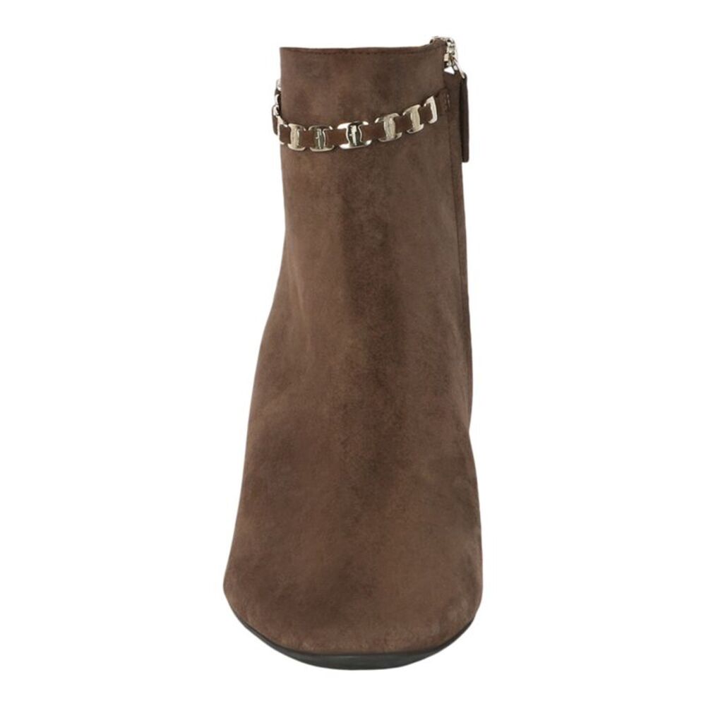 Ferragamo Ghila Suede Booties Brown Womens - Picture 4 of 6